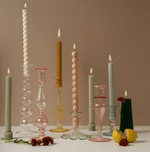View our Hand-Blown candlestick holders