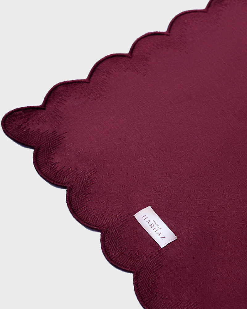VINTAGE MERLOT | SCALLOPED NAPKIN (Set of 2)