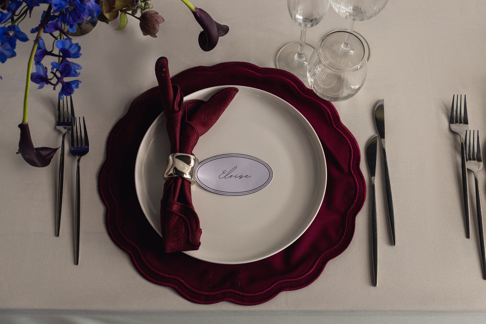 VINTAGE MERLOT | EMBROIDERED PLACEMAT (Set of 2)