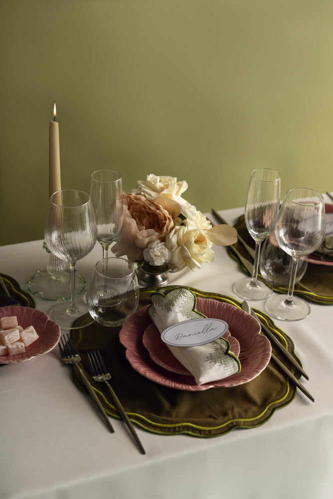 OLIVE MARQUISE | EMBROIDERED PLACEMAT (Set of 2)