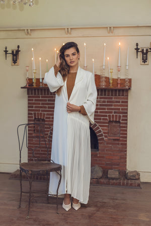 (PRE-ORDER)  PEARL | THROW-OVER ABAYA/DRESS