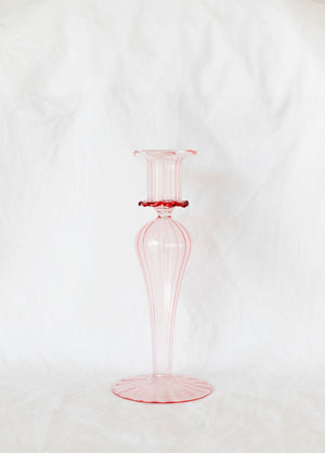 FUCHSIA | GLASS CANDLESTICK