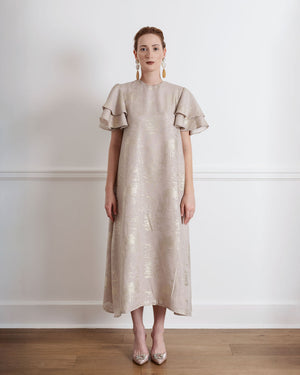 VICTORIA | SHIMMER FLARED DRESS