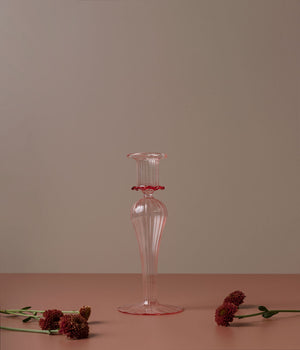 FUCHSIA | GLASS CANDLESTICK