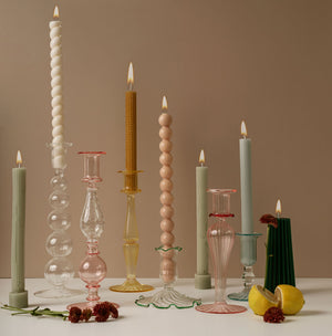 LEMON | GLASS CANDLESTICK